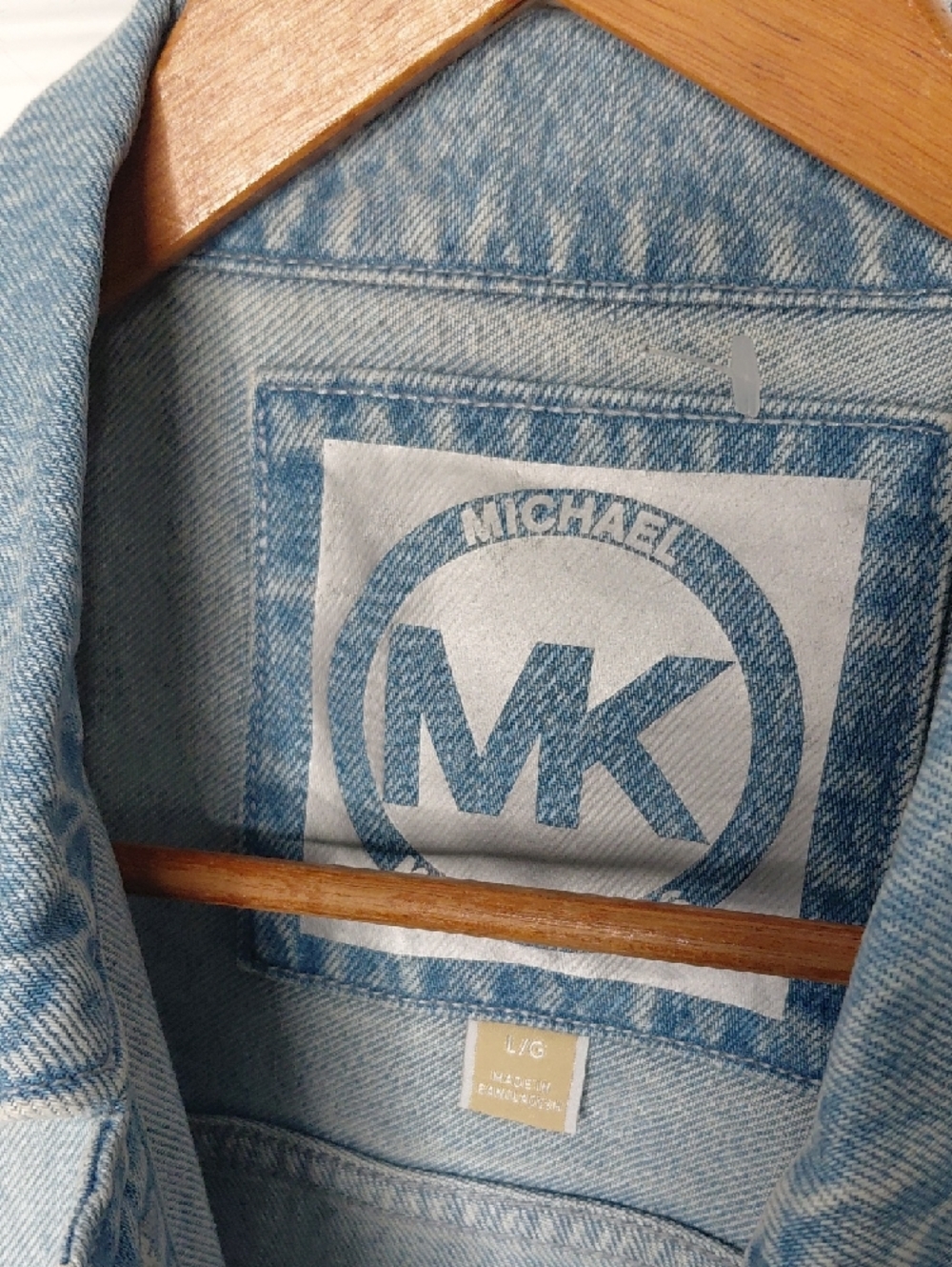 Michael Kors Light Blue Denim Jacket - Picture 4 of 7